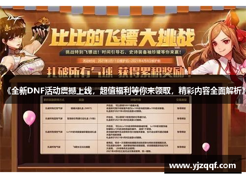 《全新DNF活动震撼上线,超值福利等你来领取,精彩内容全面解析》 《全新DNF活动震撼上线,超值福利等你来领取,精彩内容全面解析》